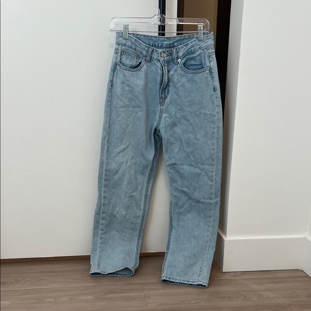 Light Blue women's straight Jeans